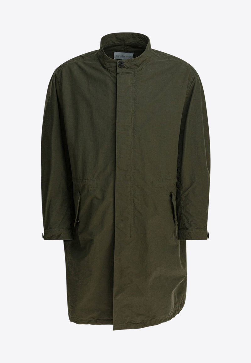 Givenchy Stamp Print Zip-Up Parka Jacket Khaki BM01D1164Z305_31f07a4d-3647-498a-bfa9-33cea5be89f2