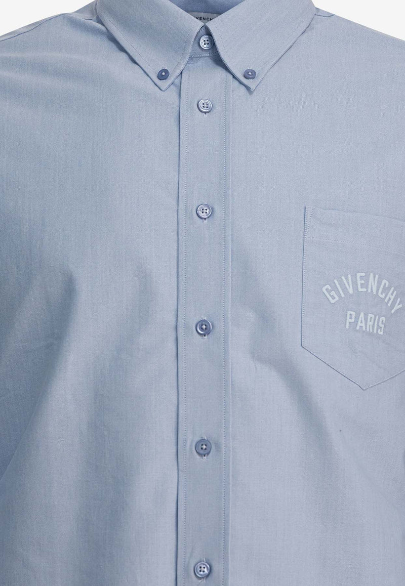 Givenchy Long-Sleeved Logo Shirt Light Blue BM616915H7453_9d7798f0-12e7-42fe-9b52-e32f1cb27812