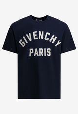 Givenchy Logo Print Crewneck T-shirt Blue BM71NK3YRS411_8b5d9610-90c1-4705-8840-3689e098a11c
