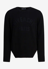 Givenchy Logo Embroidered Sweater Black BM90W04YNM001_633bf584-f14f-489a-be62-91000c8624dc