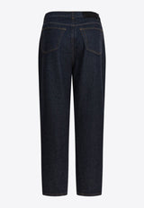 Givenchy Basic Logo-Patch Cocoon Jeans Blue BW517J516P401_c53ed156-b47f-47c4-b520-c541603972dc