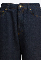 Givenchy Basic Logo-Patch Cocoon Jeans Blue BW517J516P401_c53ed156-b47f-47c4-b520-c541603972dc