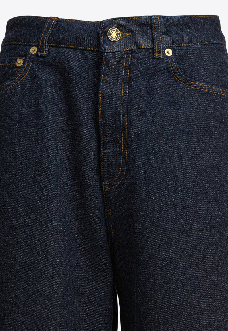 Givenchy Basic Logo-Patch Cocoon Jeans Blue BW517J516P401_c53ed156-b47f-47c4-b520-c541603972dc