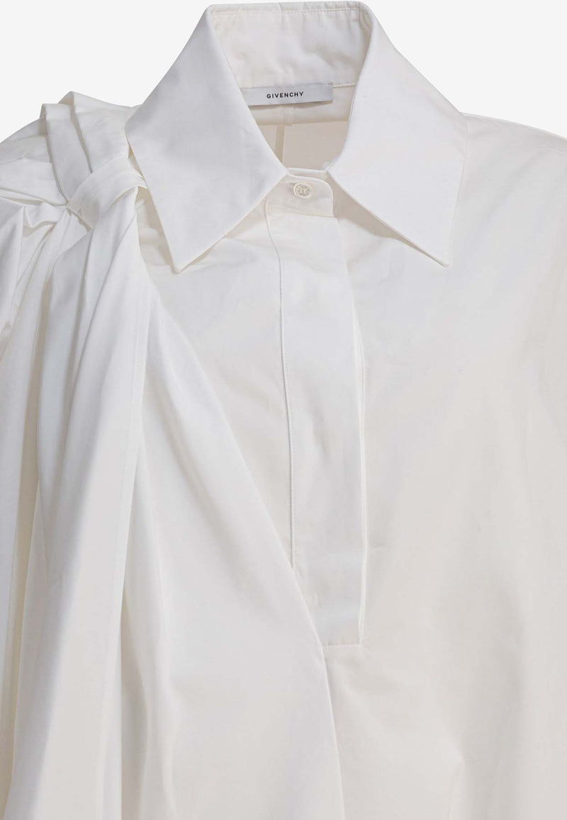 Givenchy Silk Draped Shirt White BW61H51634100_a804cc2f-c83f-4126-9da5-8db812201d43