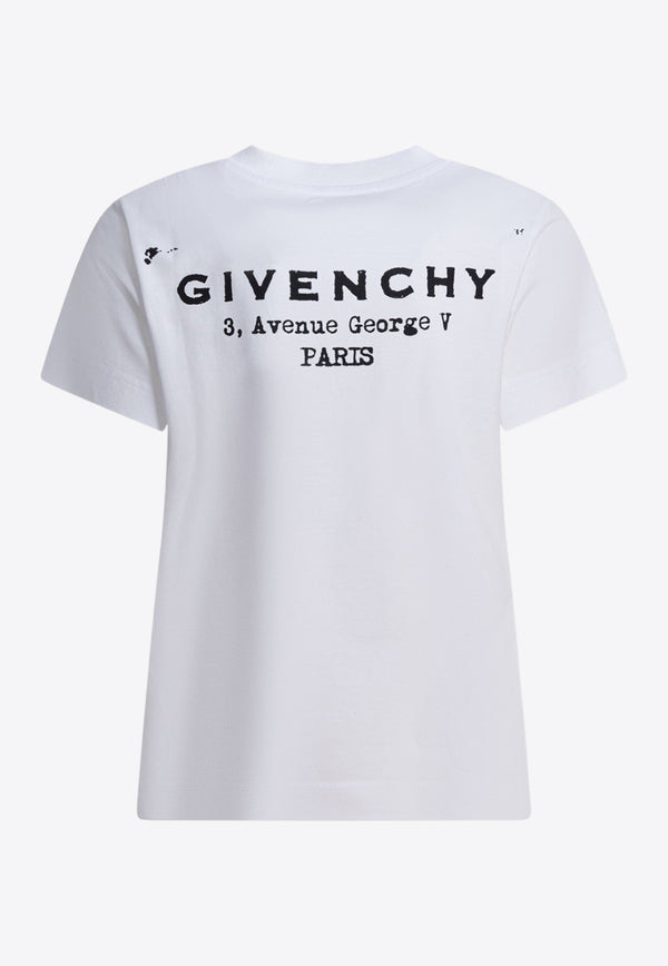 Givenchy Logo Stamp T-shirt White BW70FJP75N100_82516