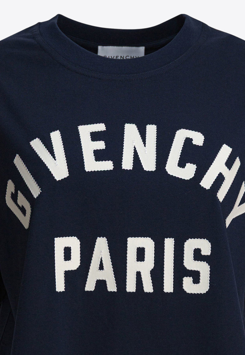 Givenchy Logo Patch T-shirt Blue BW70FM3YRS411_65dfcda0-ebf7-4339-a299-c545ce66552f