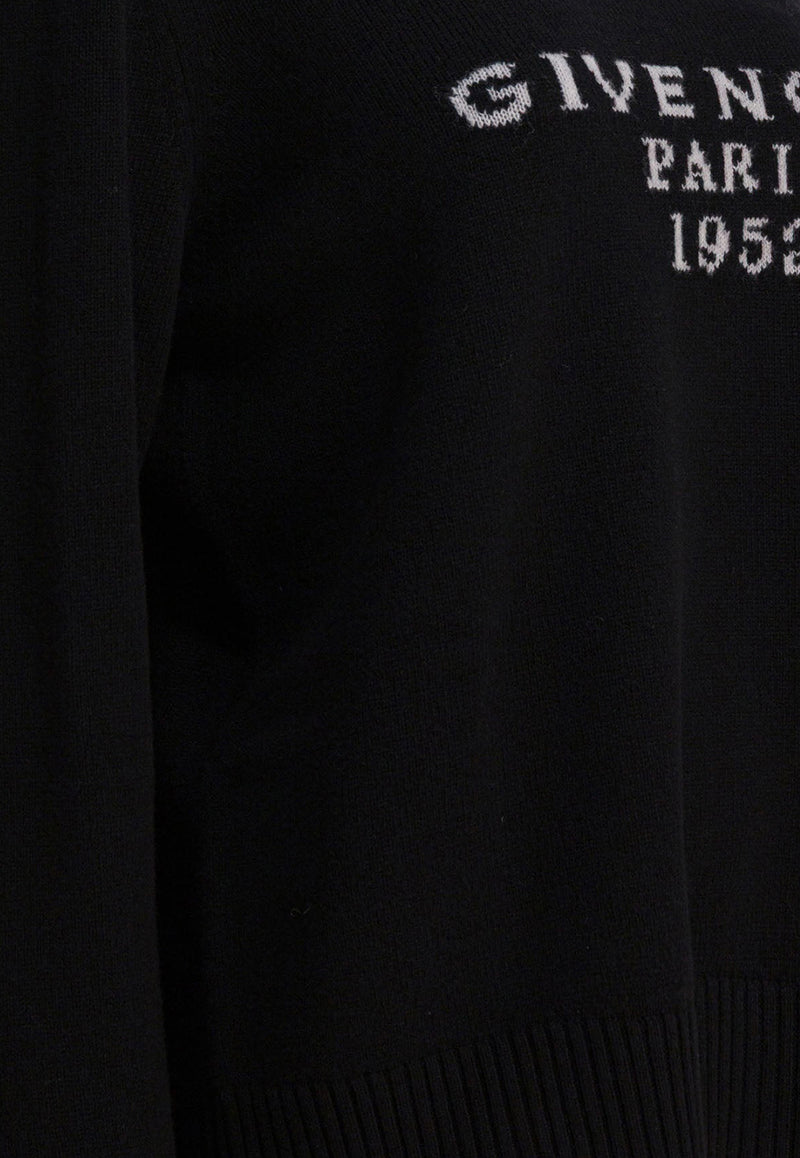 Givenchy Givenchy Paris 1952 Turtleneck Wool Sweater Black BW90VE4ZSN001_8d97fd83-f095-46a7-9f86-ecc37ac7ba22