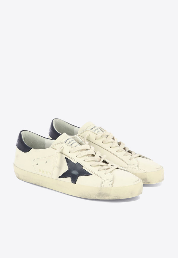 Golden Goose DB Super-Star Distressed Leather Sneakers White GMF00101F00416415430_82456