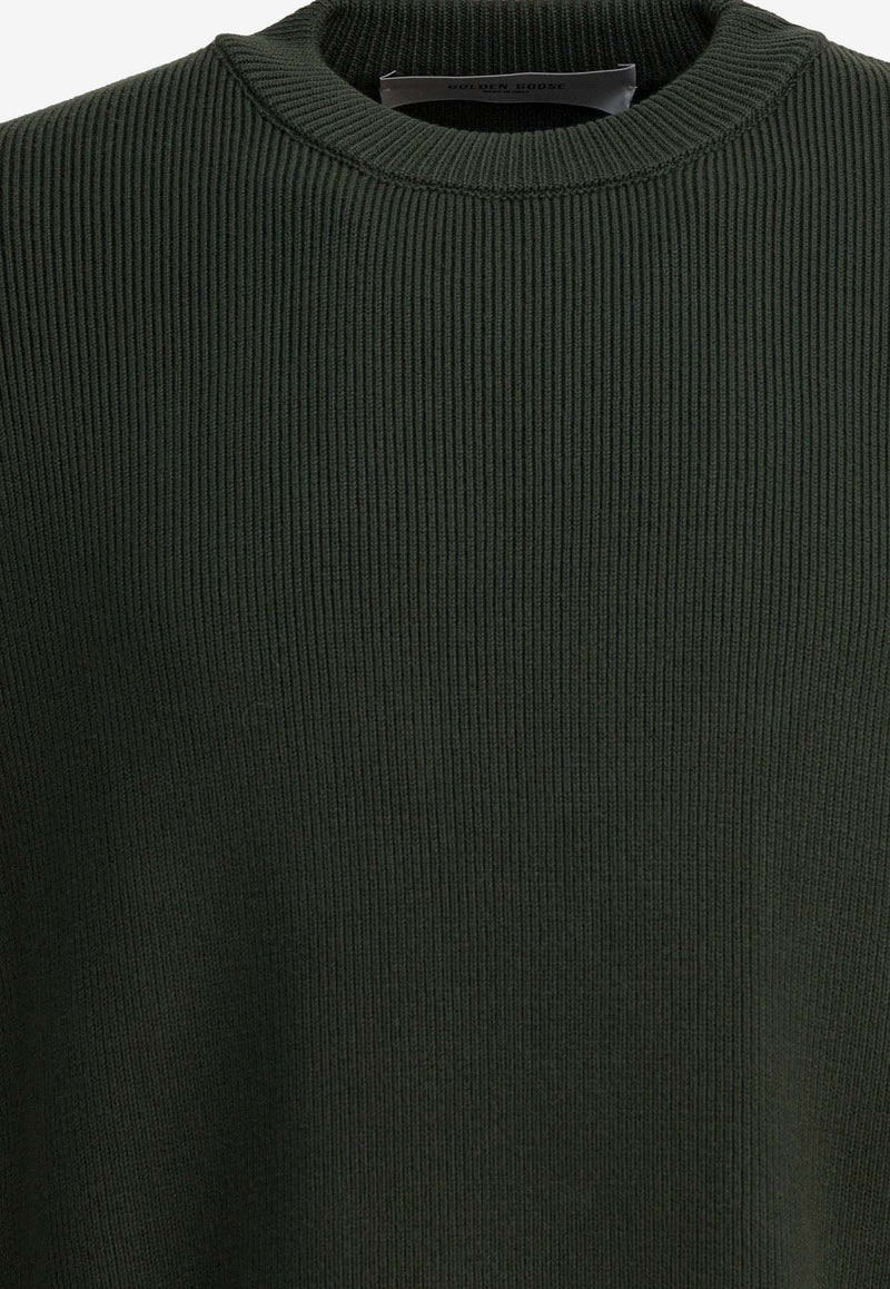 Golden Goose DB Golden Crewneck Sweater Green GMP00841P00197235674_2ded8721-103d-4788-b9e1-450f6832aa10