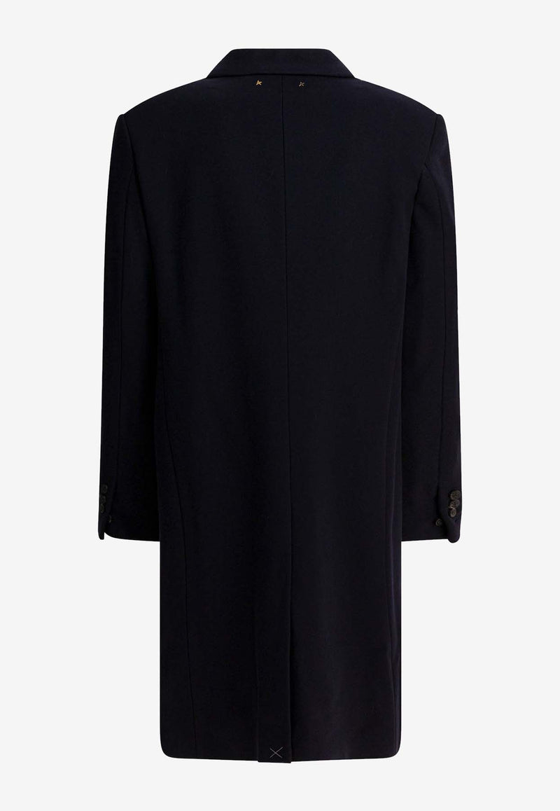 Golden Goose DB Single-Breasted Wool Coat  Blue GMP00986P00050250486_532ecf24-48db-4a90-ba5d-8c177a69d78e