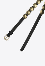 Golden Goose DB Trinidad Studded Leather Belt Black GWA00408A00044890100_82897