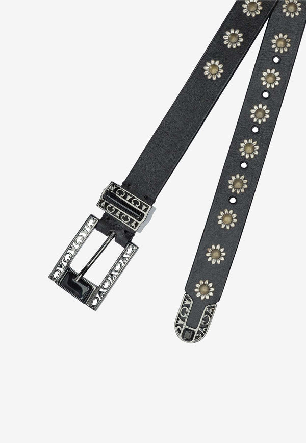Golden Goose DB Embroidered Leather Belt Black GWA00779A00077590100_589b01fa-da63-42cb-ab06-271f0bec6566
