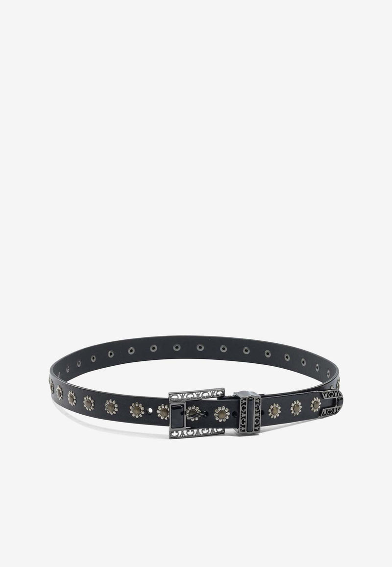 Golden Goose DB Embroidered Leather Belt Black GWA00779A00077590100_589b01fa-da63-42cb-ab06-271f0bec6566