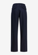 Golden Goose DB Straight-Leg Wool Tailored Pants  Blue GWP01203P00209850629_22154ae8-f3ce-45b0-9319-ca55b22a7cad