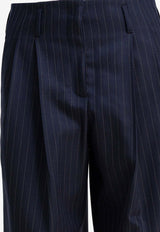 Golden Goose DB Straight-Leg Wool Tailored Pants  Blue GWP01203P00209850629_22154ae8-f3ce-45b0-9319-ca55b22a7cad