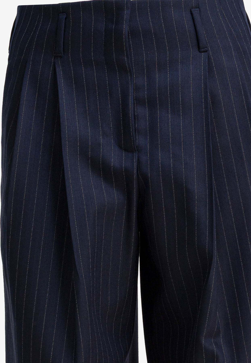 Golden Goose DB Straight-Leg Wool Tailored Pants  Blue GWP01203P00209850629_22154ae8-f3ce-45b0-9319-ca55b22a7cad