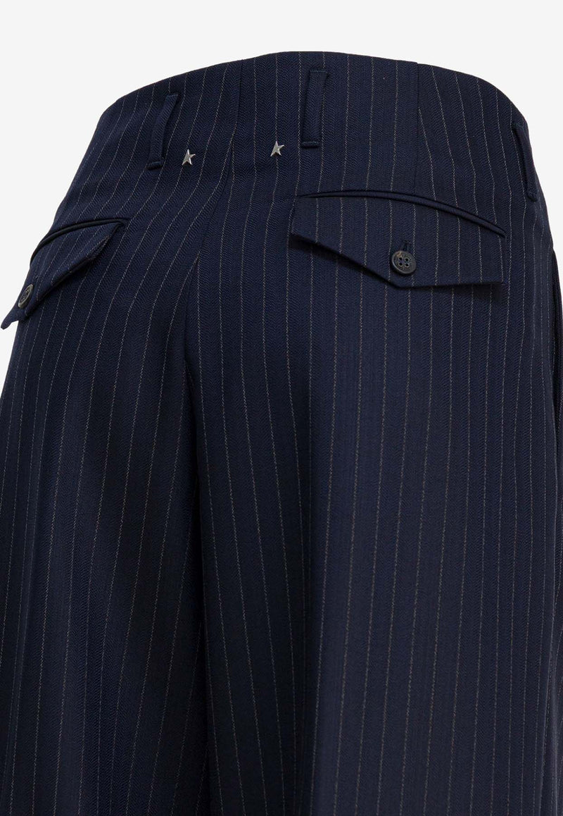 Golden Goose DB Straight-Leg Wool Tailored Pants  Blue GWP01203P00209850629_22154ae8-f3ce-45b0-9319-ca55b22a7cad