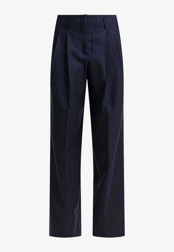 Golden Goose DB Straight-Leg Wool Tailored Pants  Blue GWP01203P00209850629_22154ae8-f3ce-45b0-9319-ca55b22a7cad