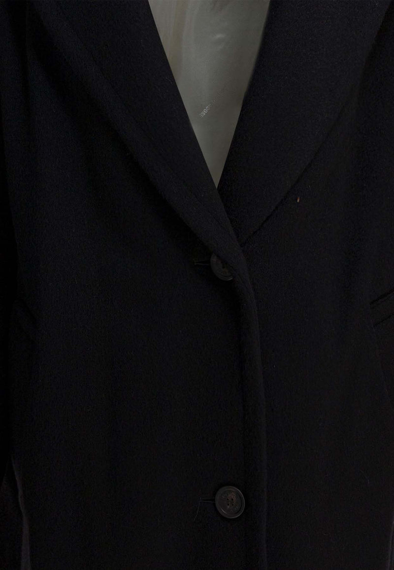 Golden Goose DB Single-Breasted Cocoon Coat  Black GWP02275P00197390100_9c327c1a-c6bb-473a-a4ce-a76caac5e2cc