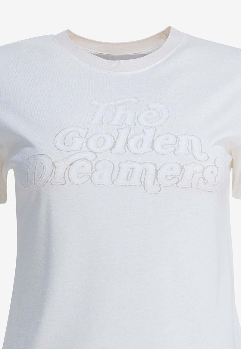 Golden Goose DB Logo Print Crewneck T-shirt White GWP02322P00211611616_adf6c5c8-dc9e-4388-8885-31d689a917a8