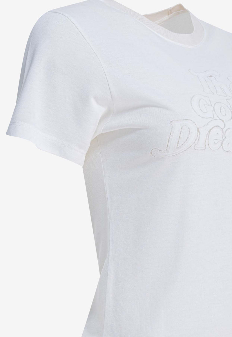 Golden Goose DB Logo Print Crewneck T-shirt White GWP02322P00211611616_adf6c5c8-dc9e-4388-8885-31d689a917a8