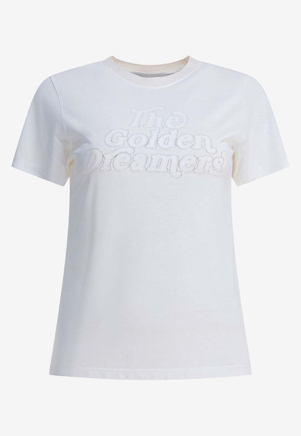 Golden Goose DB Logo Print Crewneck T-shirt White GWP02322P00211611616_adf6c5c8-dc9e-4388-8885-31d689a917a8