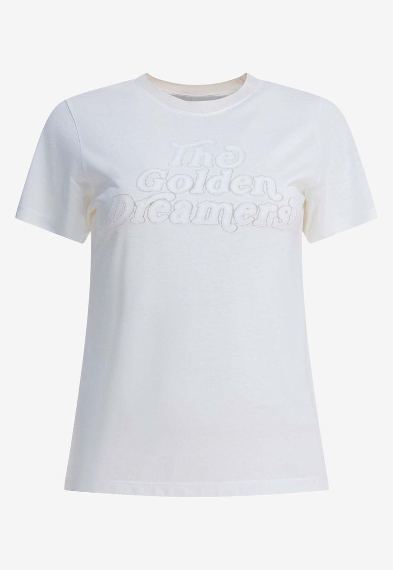 Golden Goose DB Logo Print Crewneck T-shirt White GWP02322P00211611616_adf6c5c8-dc9e-4388-8885-31d689a917a8