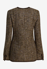Golden Goose DB Tweed Buttoned Jacket Brown GWP02336P00209390108_03cd3294-59fa-4008-923b-e3abbaa72893