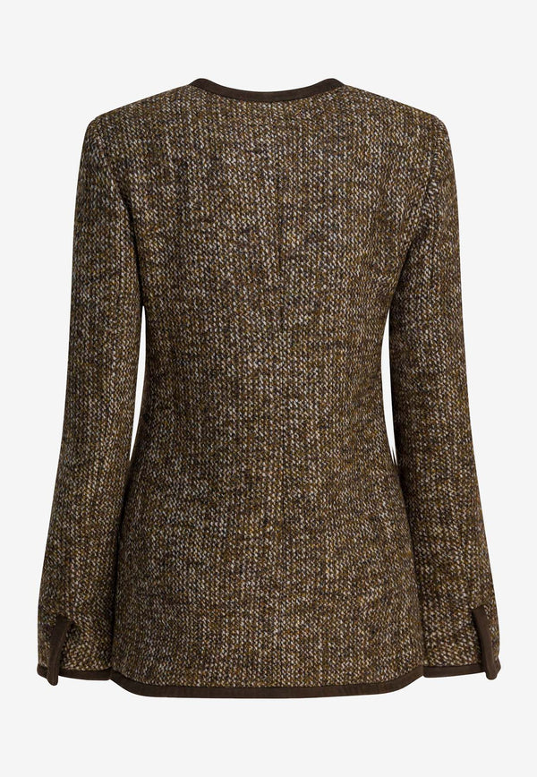 Golden Goose DB Tweed Buttoned Jacket Brown GWP02336P00209390108_03cd3294-59fa-4008-923b-e3abbaa72893