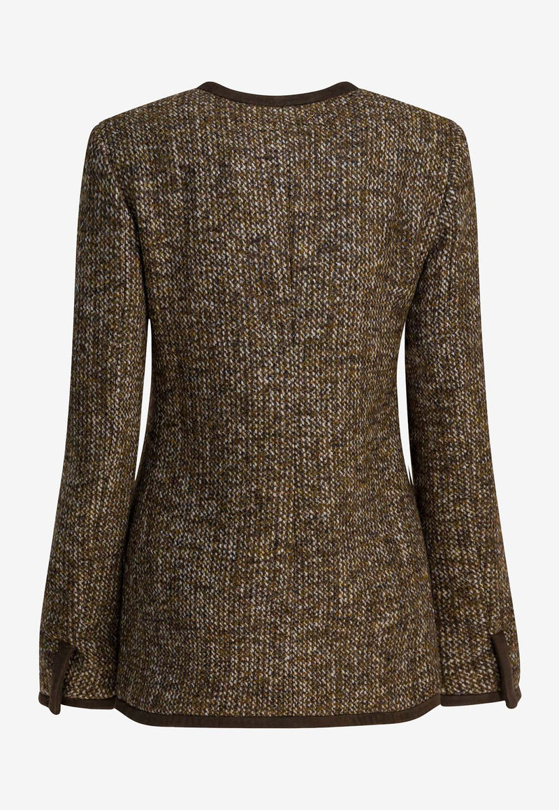 Golden Goose DB Tweed Buttoned Jacket Brown GWP02336P00209390108_03cd3294-59fa-4008-923b-e3abbaa72893