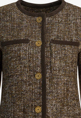 Golden Goose DB Tweed Buttoned Jacket Brown GWP02336P00209390108_03cd3294-59fa-4008-923b-e3abbaa72893