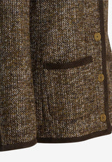 Golden Goose DB Tweed Buttoned Jacket Brown GWP02336P00209390108_03cd3294-59fa-4008-923b-e3abbaa72893