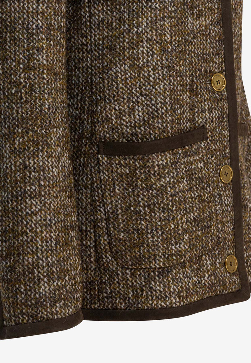 Golden Goose DB Tweed Buttoned Jacket Brown GWP02336P00209390108_03cd3294-59fa-4008-923b-e3abbaa72893