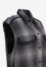 Golden Goose DB Checked Mini Dress Gray GWP02356P00215760618_4904cfd7-4901-4a4e-9bd7-e0673a662156