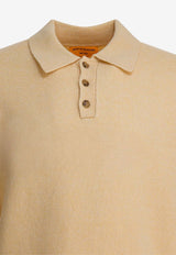 Guest In Residence Cashmere Polo T-shirt Yellow M26010JMBTR_d8a7ce89-b2c4-4923-80e4-1ee9aec2c2ee