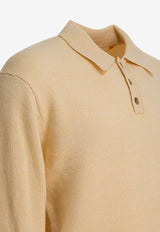 Guest In Residence Cashmere Polo T-shirt Yellow M26010JMBTR_d8a7ce89-b2c4-4923-80e4-1ee9aec2c2ee