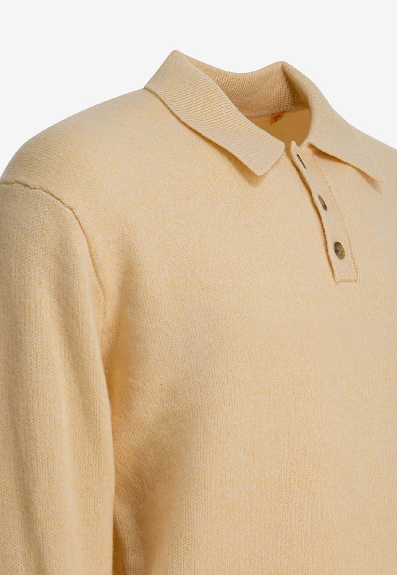 Guest In Residence Cashmere Polo T-shirt Yellow M26010JMBTR_d8a7ce89-b2c4-4923-80e4-1ee9aec2c2ee