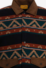 Guest In Residence Patterned Overshirt Multicolor M32919JHBLKCO_b50d685b-5b0e-4431-903d-96104d09aadd