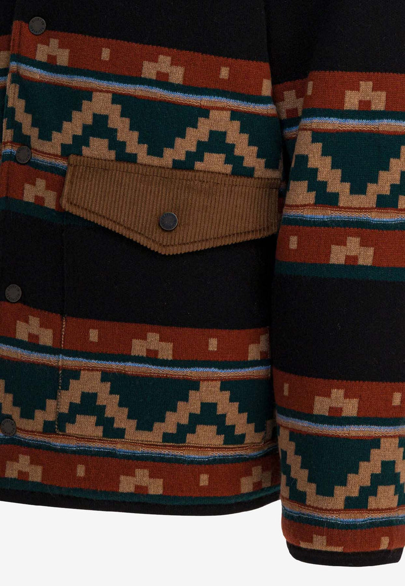 Guest In Residence Patterned Overshirt Multicolor M32919JHBLKCO_b50d685b-5b0e-4431-903d-96104d09aadd