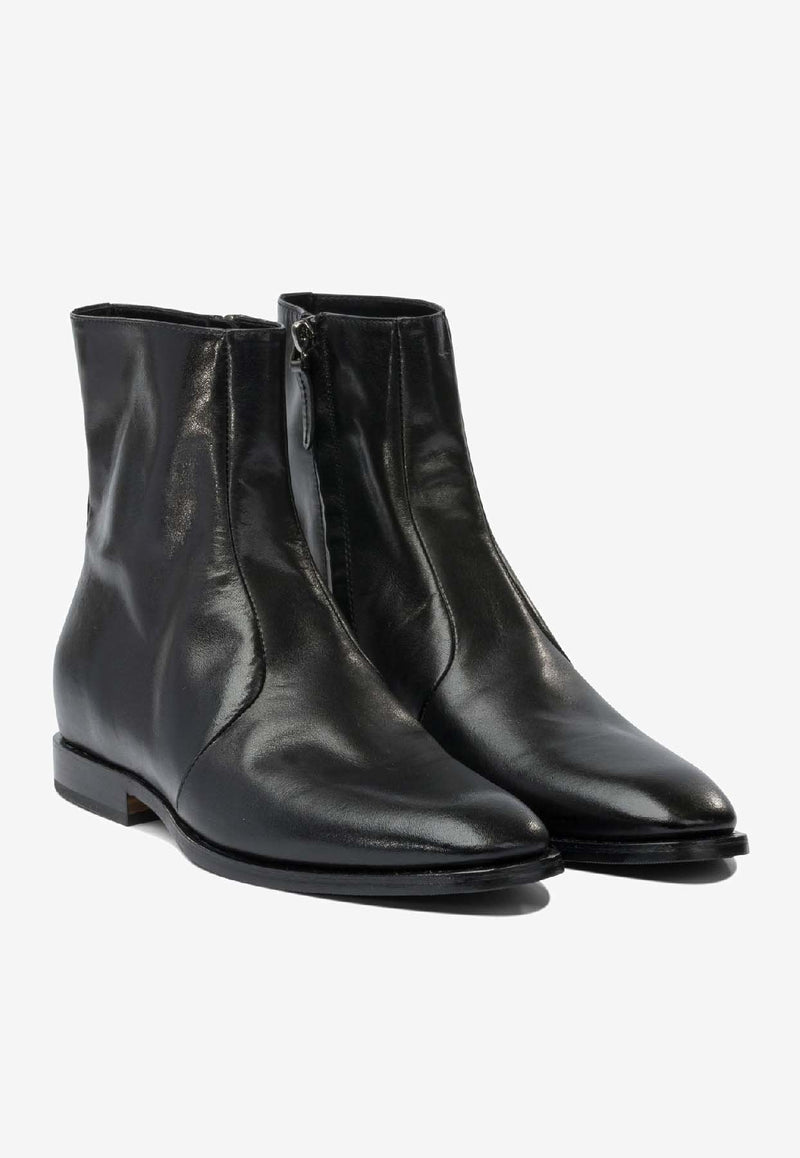 Henderson Baracco Leather Ankle Boots  SIENNA106DCANGURO NERO_bf9ab74d-929b-4ffc-8399-5c3469bfac99