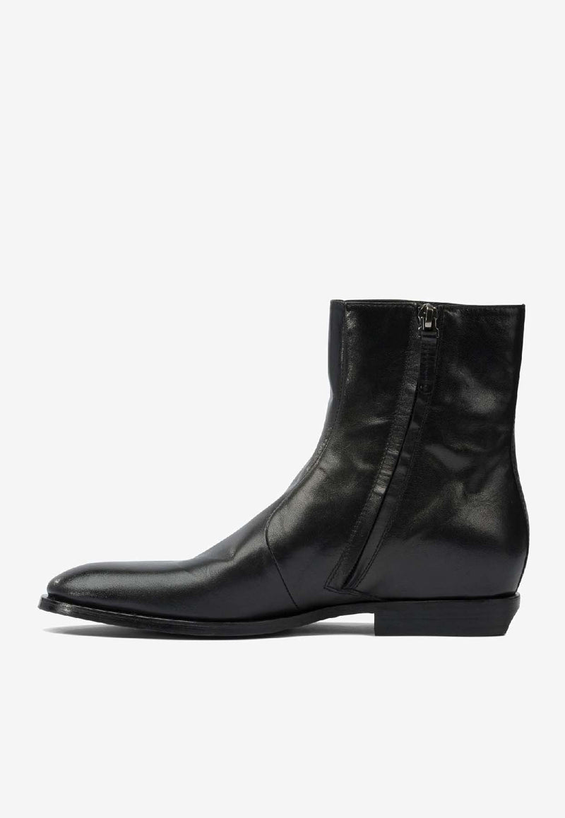 Henderson Baracco Leather Ankle Boots  SIENNA106DCANGURO NERO_bf9ab74d-929b-4ffc-8399-5c3469bfac99
