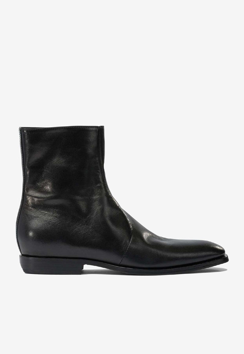 Henderson Baracco Leather Ankle Boots  SIENNA106DCANGURO NERO_bf9ab74d-929b-4ffc-8399-5c3469bfac99