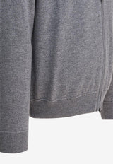 Cashmere Zip-Up Cardigan