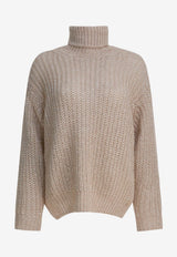 High-Neck Wool Sweater