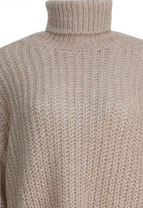 High-Neck Wool Sweater
