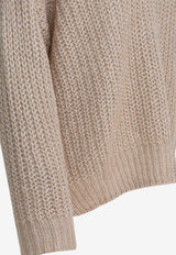 High-Neck Wool Sweater