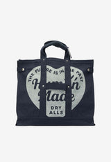 Human Made Logo Canvas Top Handle Bag Navy HM30GD062NAVY_e8850363-7684-4851-a9a6-5ed828a579a0