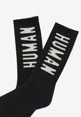 Human Made Logo Intarsia Mid-Calf Socks Black HM30GD066BLACK_bd9cdc64-ce66-46f2-9ad4-f8fb0a3686fc