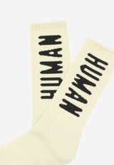 Human Made Logo Intarsia Mid-Calf Socks Ivory HM30GD066WHITE_03d7fba5-4cde-439c-b026-77f4609d1ef0