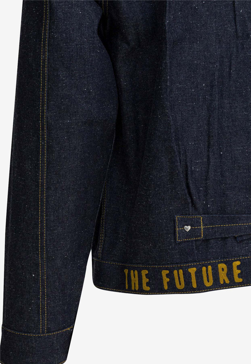 Human Made Denim Overshirt Jacket with Contrast-Stitching Blue HM30JK001INDIGO_e12fb0a3-ba80-47db-8476-558ca089e6b0